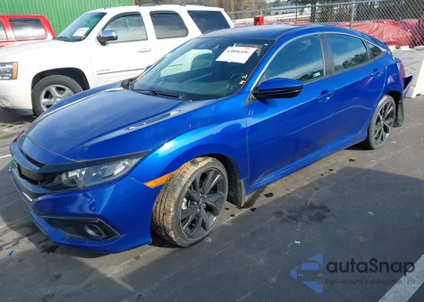 2021 Honda Civic Sport из США, поврежденный, VIN 2HGFC2F89MH533767